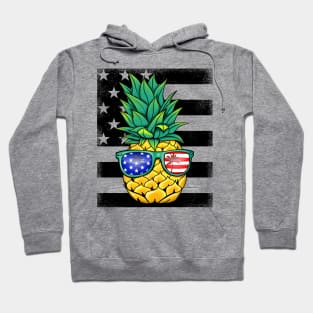 USA Patriotic Pineapple Sunglasses Hoodie